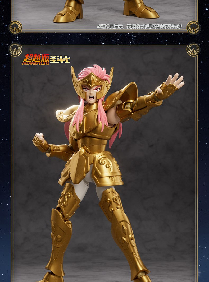 Blokees Saint Seiya Cygnus Hyoga Pegasus Seiya Knights of Zodiac Aquarius Camus Aries Mu Action Figures Anime Model Statue Toys