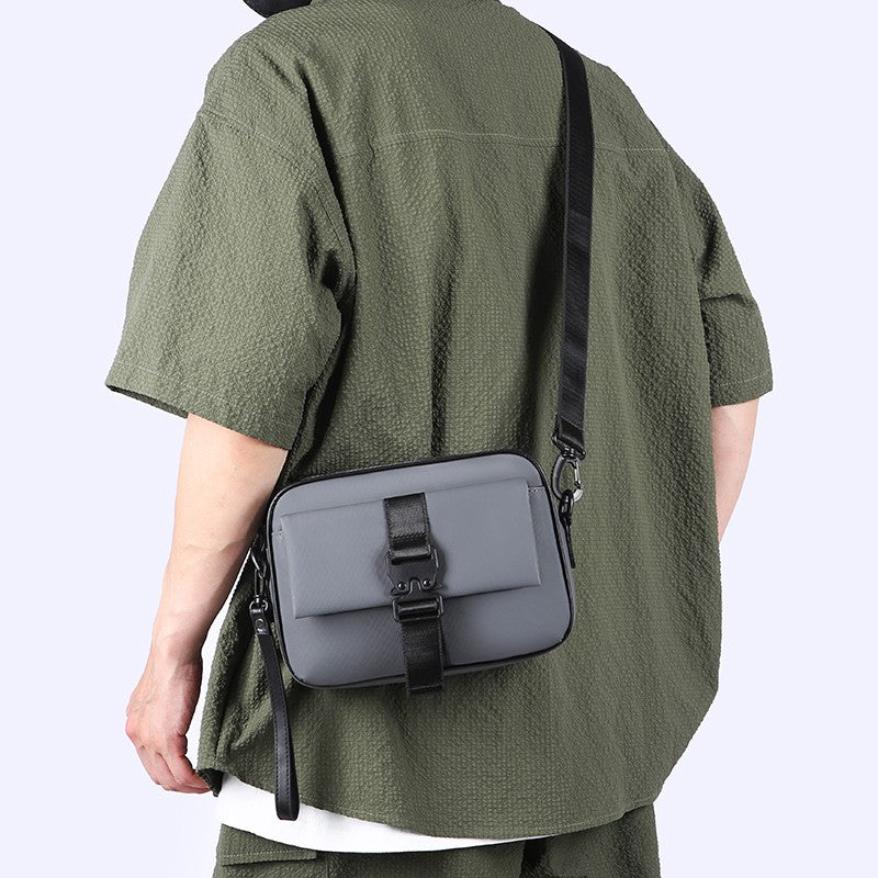 High Quality Soft PU Leather Men's Shoulder Bag Fashion Small Handbag Casual Male Day Clutch Bag