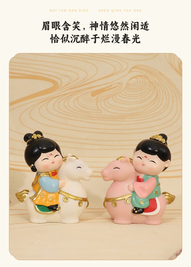 National trend creative desktop ornaments home decoration handicrafts office stress-relieving dolls cultural and creative gifts