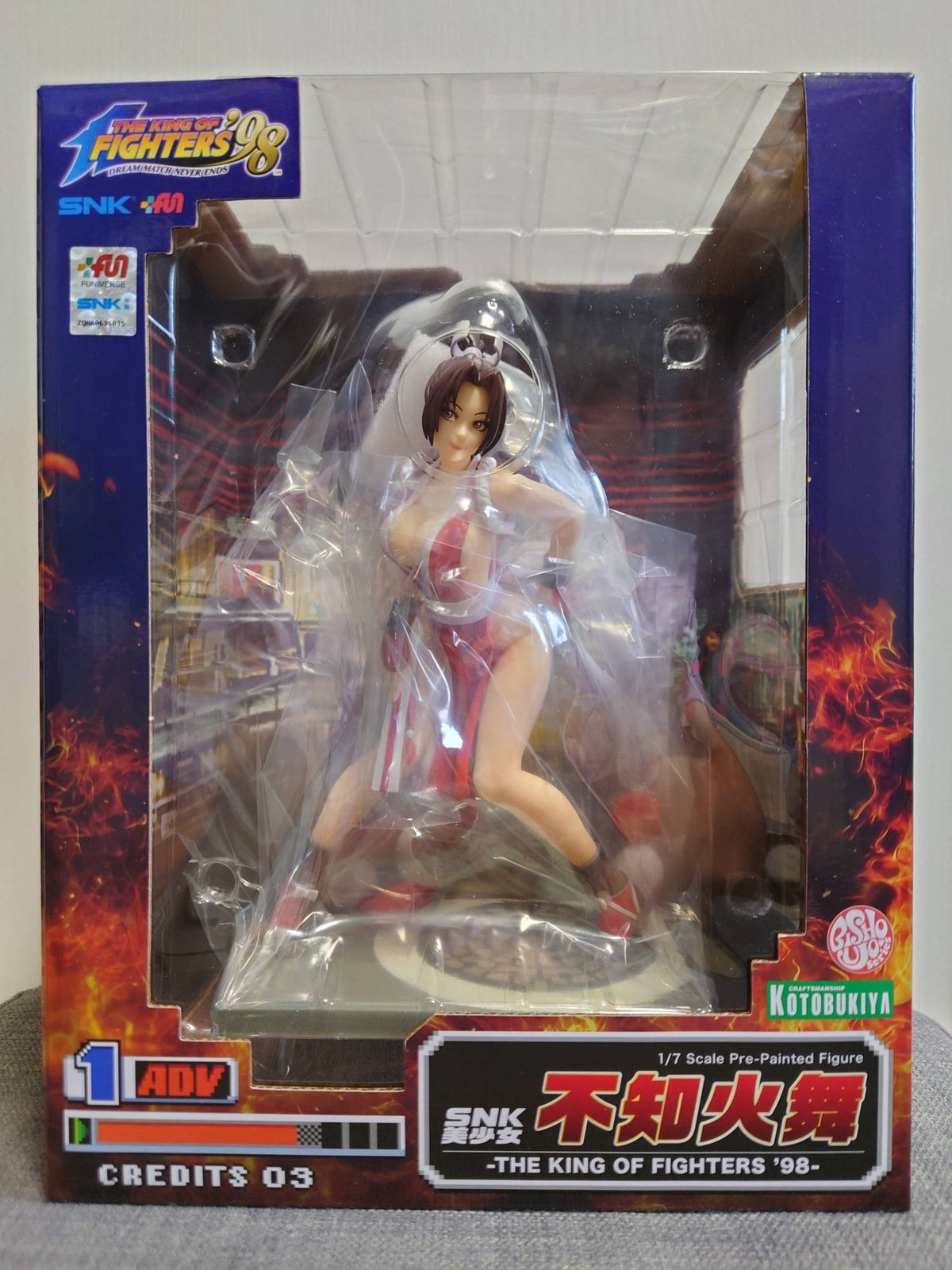 KOTOBUKIYA Original The King of Fighters '98 Game Anime SNK Mai Shiranui Action Figure Toys for Kids Gift Collectible Model