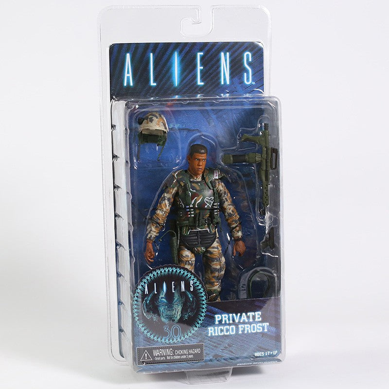 NECA Aliens Xenomorph Warrior Dog Alien Ellen Ripley Weyland Yutani Bishop Colonel Cameron 7"Action Figure Collectible Model Toy