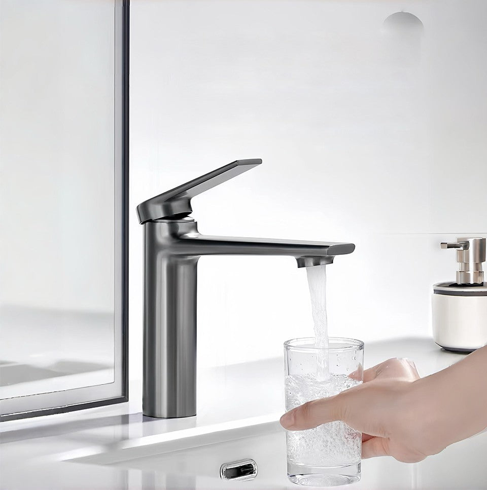 VGX Bathroom Faucets Luxury Gold Basin Mixer Sink Faucet Gourmet Washbasin Tapware Hot Cold Water Tap Brass Chrome Black Grey