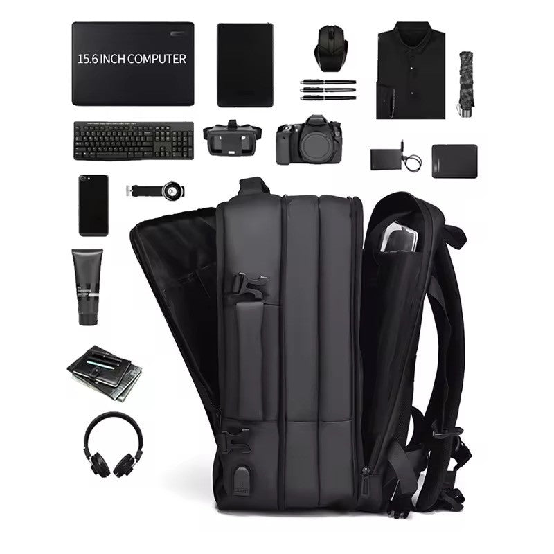 Weixier 16 Inch Large-capacity Men's High-end Backpack Computer Bag High-end Business Bag Expandable Backpack Witch USB