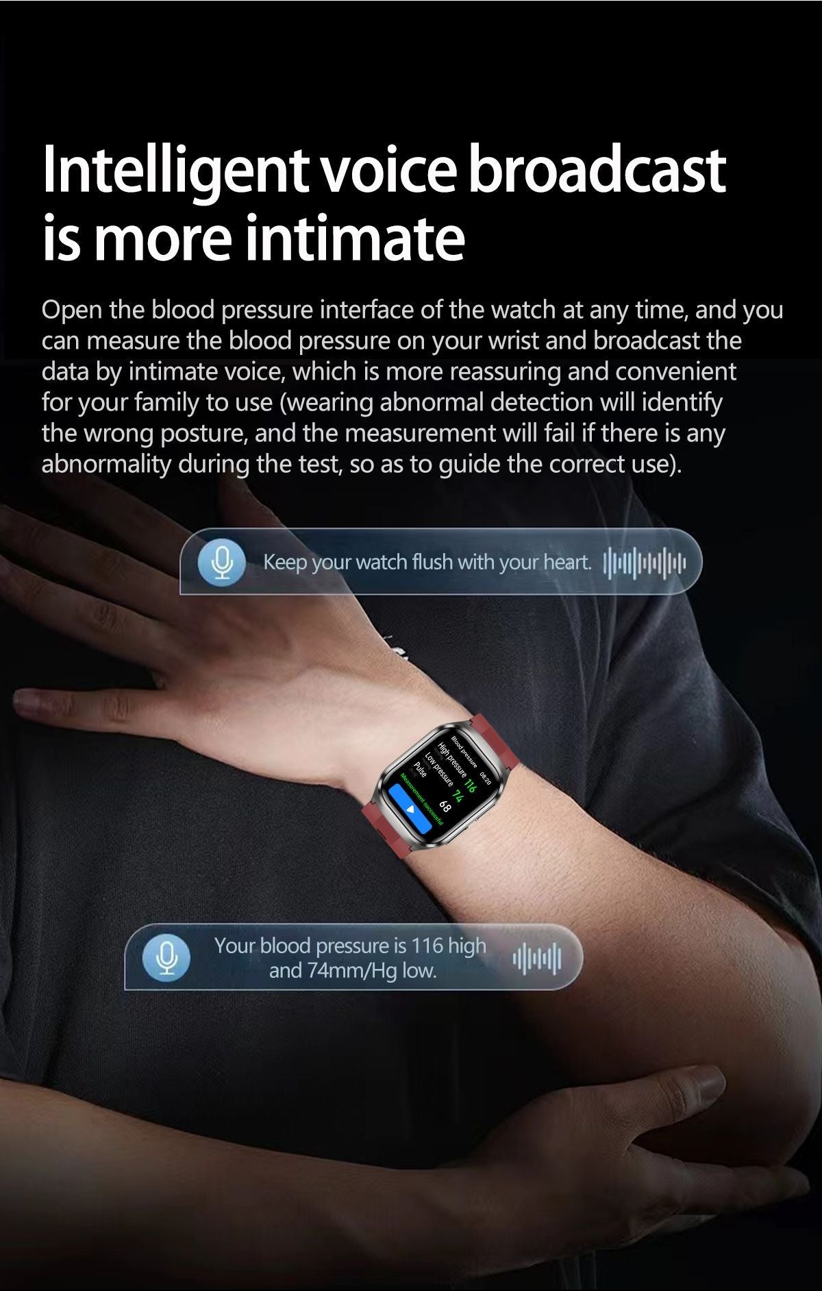 2025 New Nursing Grade Air Bag Smart Watch Men Blood Fat ECG+PPG Blood Pressure Broadcast NFC HD BT Call Health SmartWatch Woman