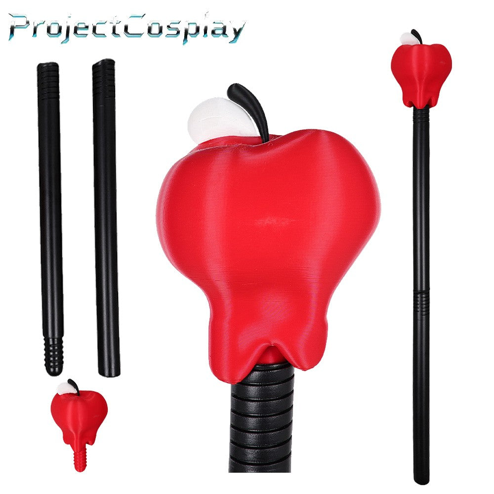 Lucifer Props Cosplay Anime Hotel Apple Cane Prop Staff Costume Accessories Carnival Halloween Party Fantasy Men Adult Dress Up
