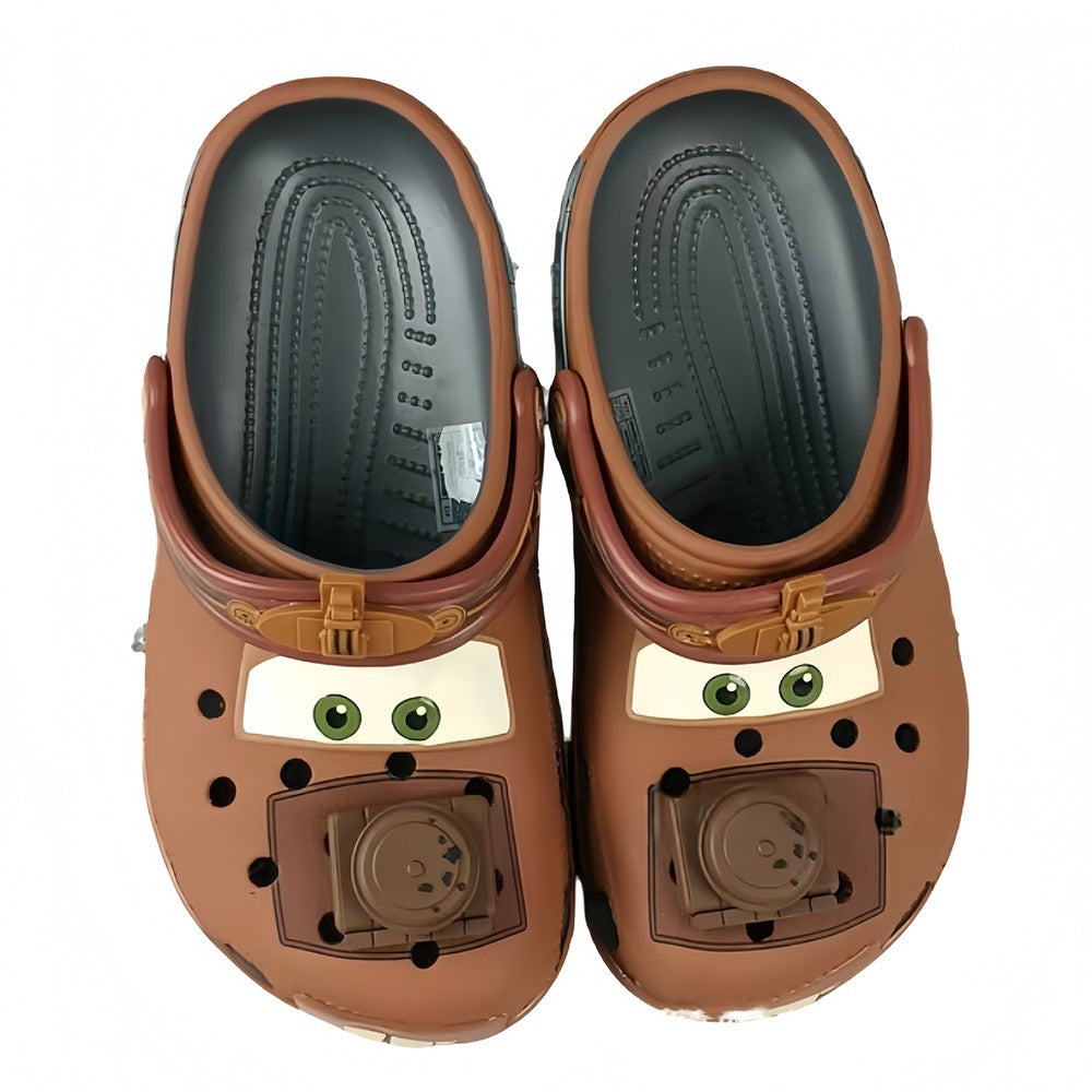 NEW Hot 2026 Animated Movie Cartoon Mcquenes Mater Pixar Waterproof Slippers Outdoor Sandals Casual Breathable Holiday Gift
