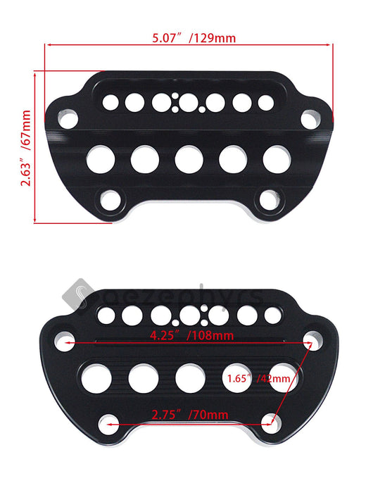 Motorcycle Side/Relocation Speedometer Bracket Cover Top Clamp Bar Riser Mount For Harley Sportster Iron XL883 Forty-Eight 95-20