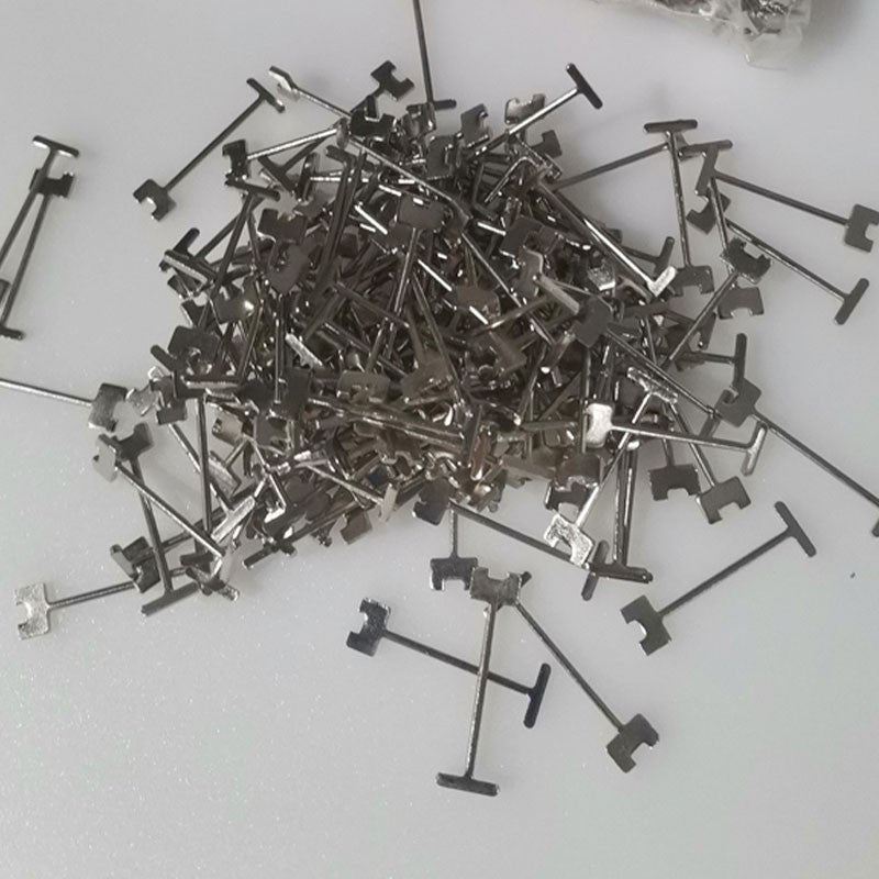 100 Pcs Replacement Steel Needles For Flooring Wall Tile Leveling System Leveler Replaceable Pin Tiling Construction Tools 1.5mm