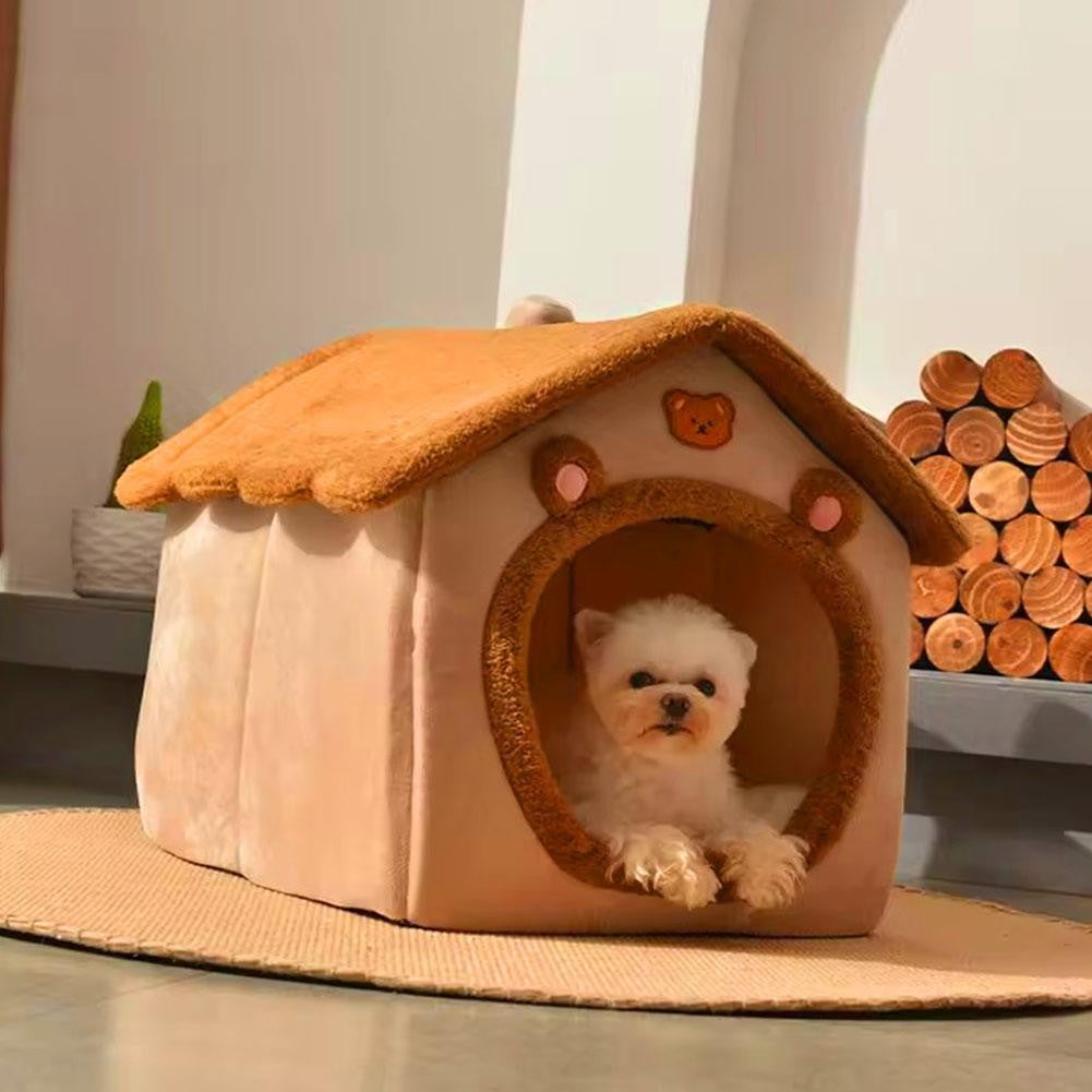 Thickened Pet Warm House Cat And Dog House Winter Warm Universal For All Seasons Detachable And Washable Cute New Comfortable