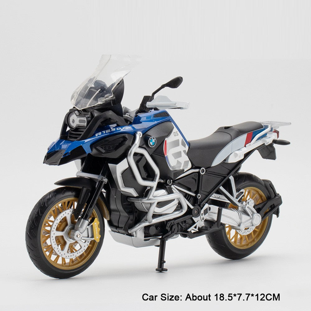 1:12 Suzuki GSX1000R R1250GS Alloy Diecast Toys Motorcycle Models Car with Light Shock Absorption Miniature Motorbike Boys Gifts