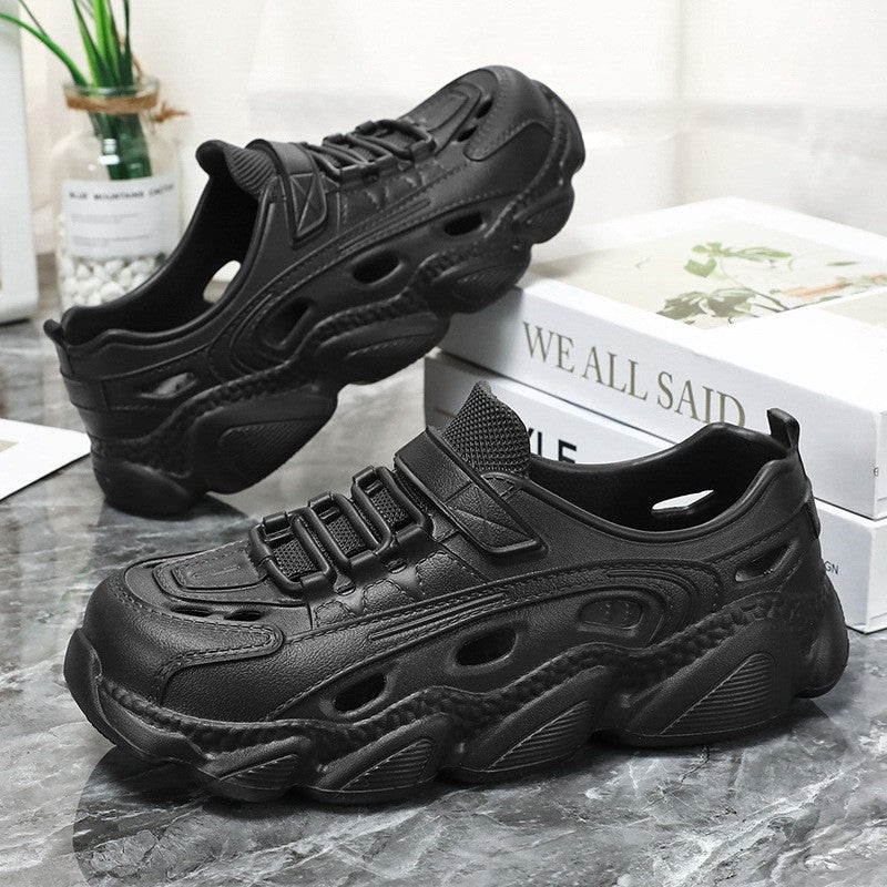 Summer Men's Super Light Sandals Waterproof Sneakers Slip On EVA Thick Sole Slides Fishing Driving Outdoor Jogging Flat Shoes