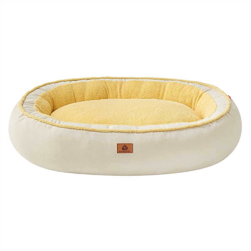 Dog Bed for Small Medium Dogs-Washable Furry Dog Beds, Winter Fleece Pet Beds with Removable Zipper Cover