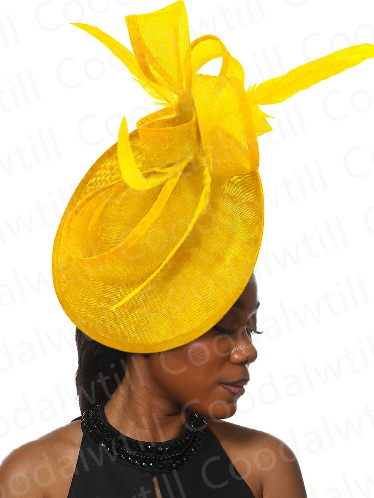 Bride Wedding Mesh Fascinators Church Hat Ladies Women Derby Big Fascinator Hats Party Event Headpiece Bride Wedding Pillbox Cap