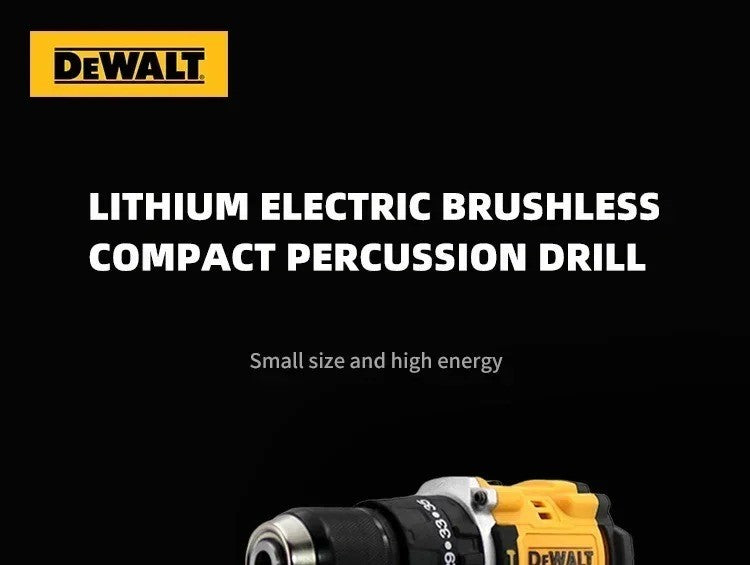 DEWALT DCD805 20V Max Cordless Brushless Impact Drill Multi-Function Handheld Electric Screwdriver Tool