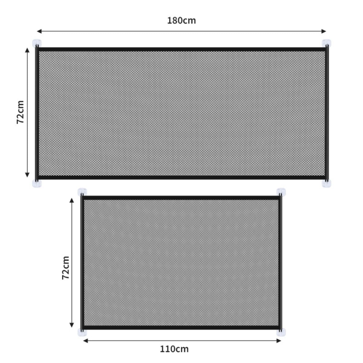 Pet dog fence, portable folding isolation net, home non perforated protective barrier safety net
