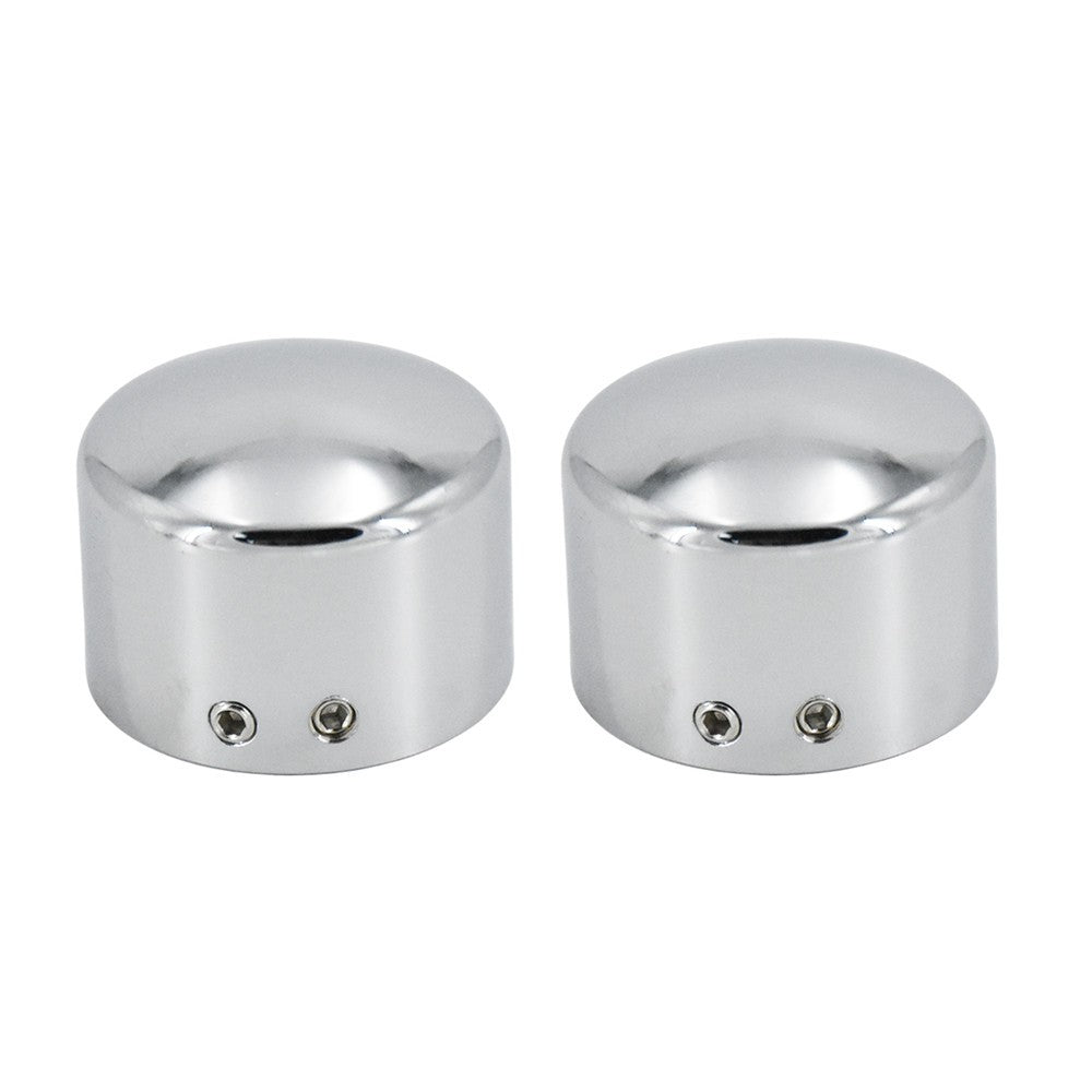2pcs Motorcycle Front Axle Nut Cover Cap Bolt Black/Chrome For Harley Touring Softail Breakout Dyna Street Bob V-Rod Sportster