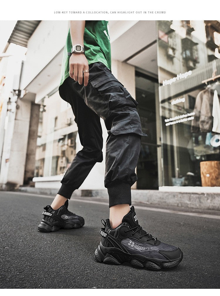 Man Increase the size Casual and fashionable shoes Anti-slip Wear-resistant Trend Sports shoes Lightweight Comfort Running shoes