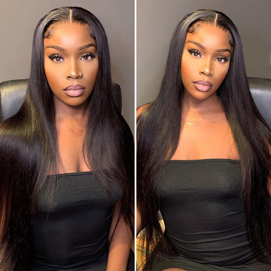 8-40" Bone Straight Human Hair Bundles 1/3/4 PCS Brazilian Hair Weave Raw Human Hair Bundles Deal Virgin Hair Extensions Lumiere
