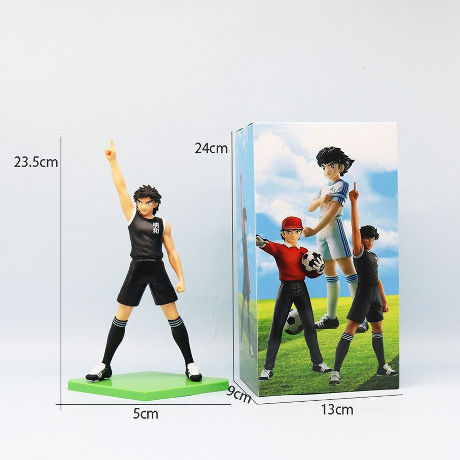 18cm Captain Tsubasa Anime Figure Ozora Tsubasa Action Figures Hyuuga Kojirou/Wakabayashi Genzou Figurine Collection Model Toys
