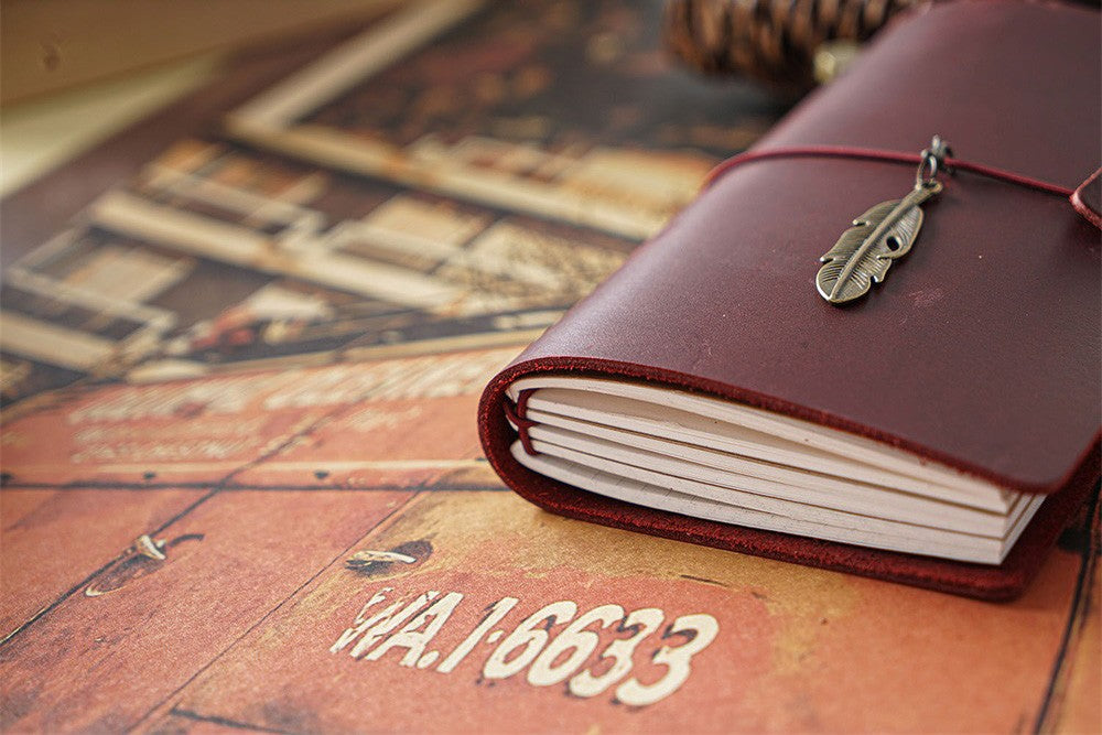 100% Genuine Leather Journal Refillable Travel Notebook Retro DIY Handmade Diary Sketchbook School Office Gift Customized