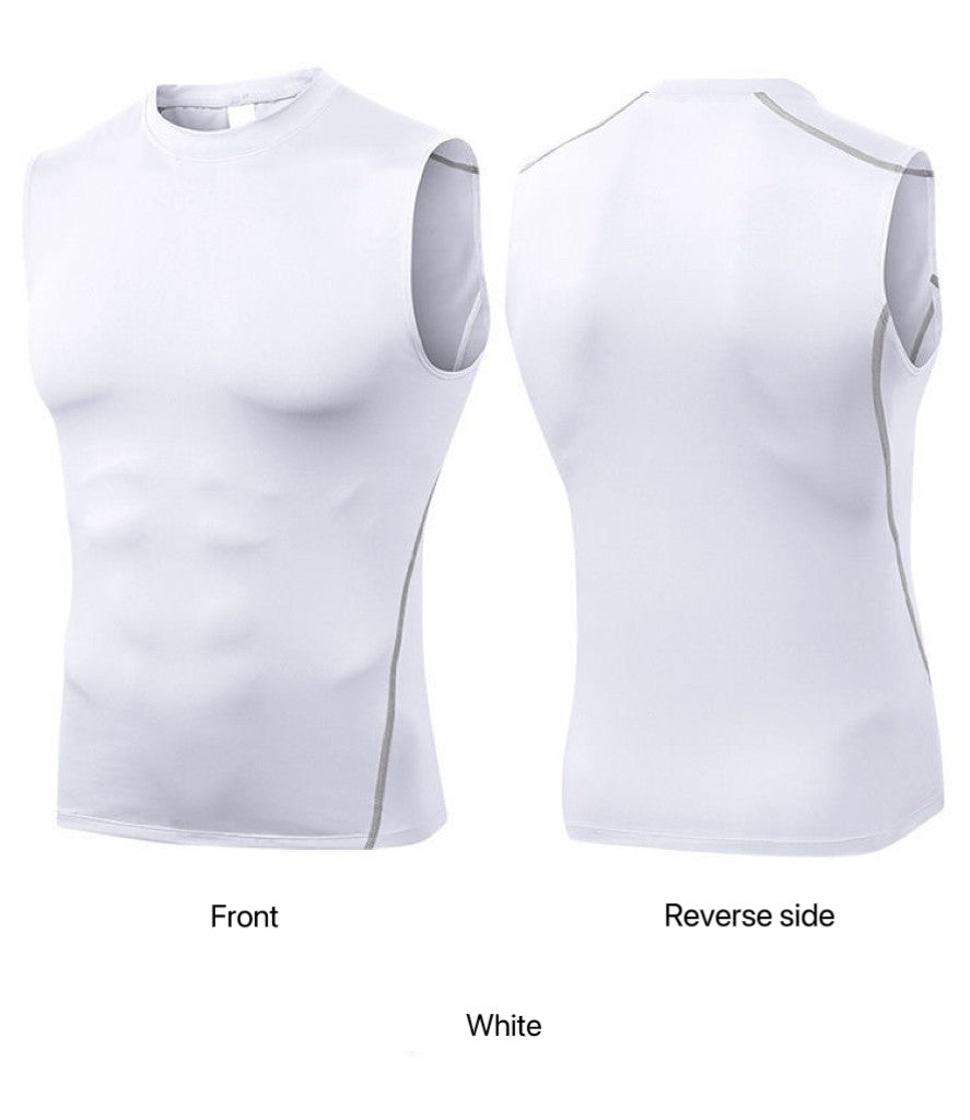 1pcs Men Vest Running Shirt Boys Soccer Shirts Men's Jersey Sportswear Mens Jogging Quick Dry Compression Fitness Top clothe