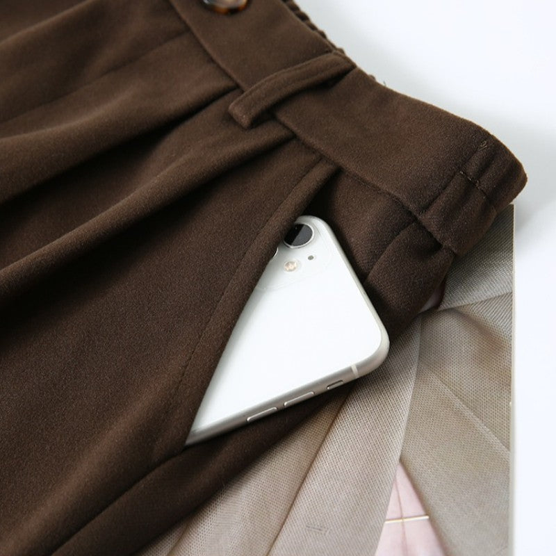 High Waist Plus Size Women Skirt Spring Women Clothing High Waist Hepburn Style Mid-Length A-Line Skirt New Casual Solid Skirts