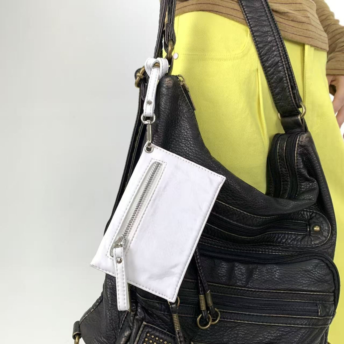 Y2K vintage matching small change bag, spicy girl street personality big bag, strap small card bag