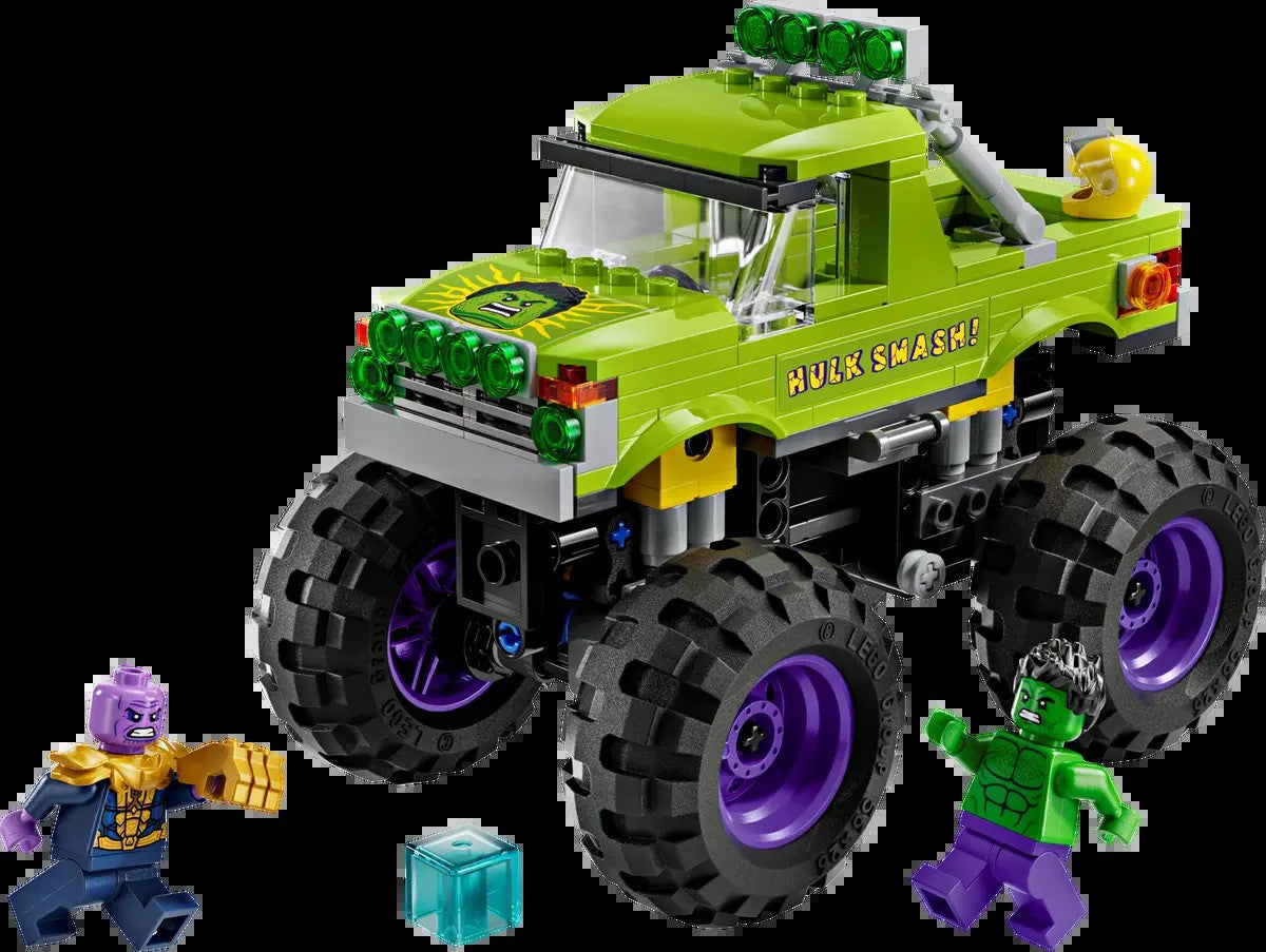 LEGO, Marvel, 76312, Hulk off-road vehicle battle, Thanos, children's building block toy gift