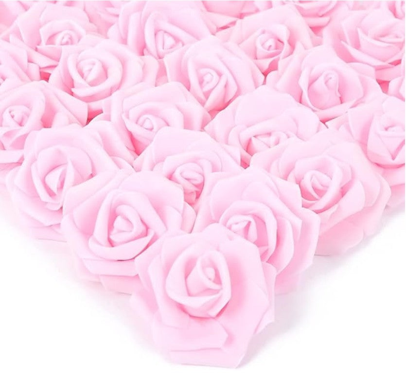 10/20/50Pcs Artificial Foam Rose Flowers PE Fake Flower for Home Room Dceor Wedding Party Halloween Thanksgiving Christmas Decor