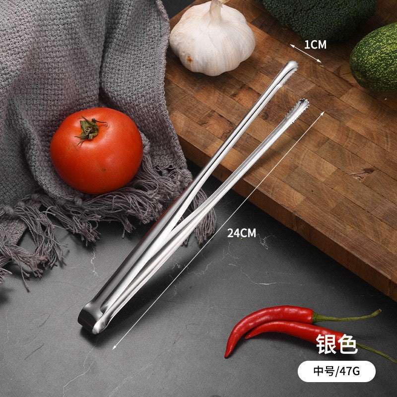 304 stainless steel barbecue tongs, extended barbecue tongs, steak tongs with teeth, food tongs