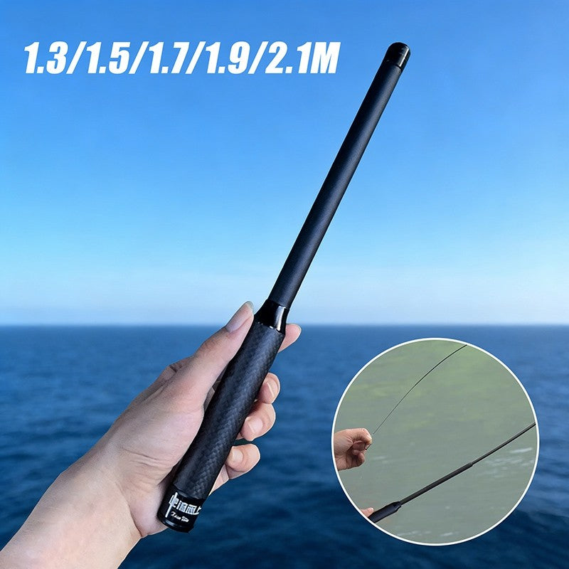 Telescopic Fishing Rod 1.3/1.5/1.8/2.0/2.2m Mini Pocket Extendable Ice Fishing Poles Sea Fishing Rod for Bass Pike Rockfish Rods