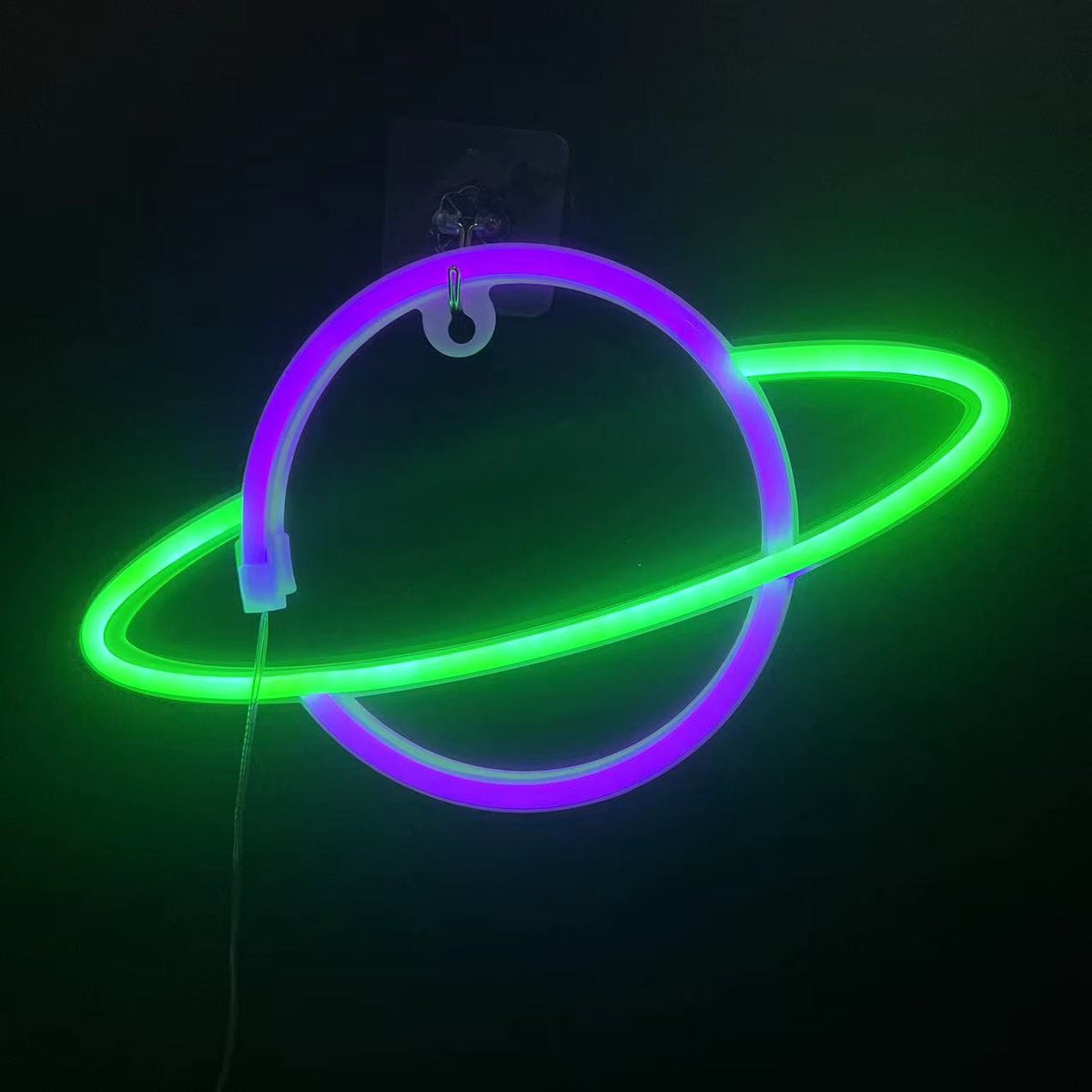 Neon Sign Alien Face Shaped Wall Hanging Lights for Home Game Room Saucerman Plant LED Night Lamps Xmas Party Holiday Art Decor