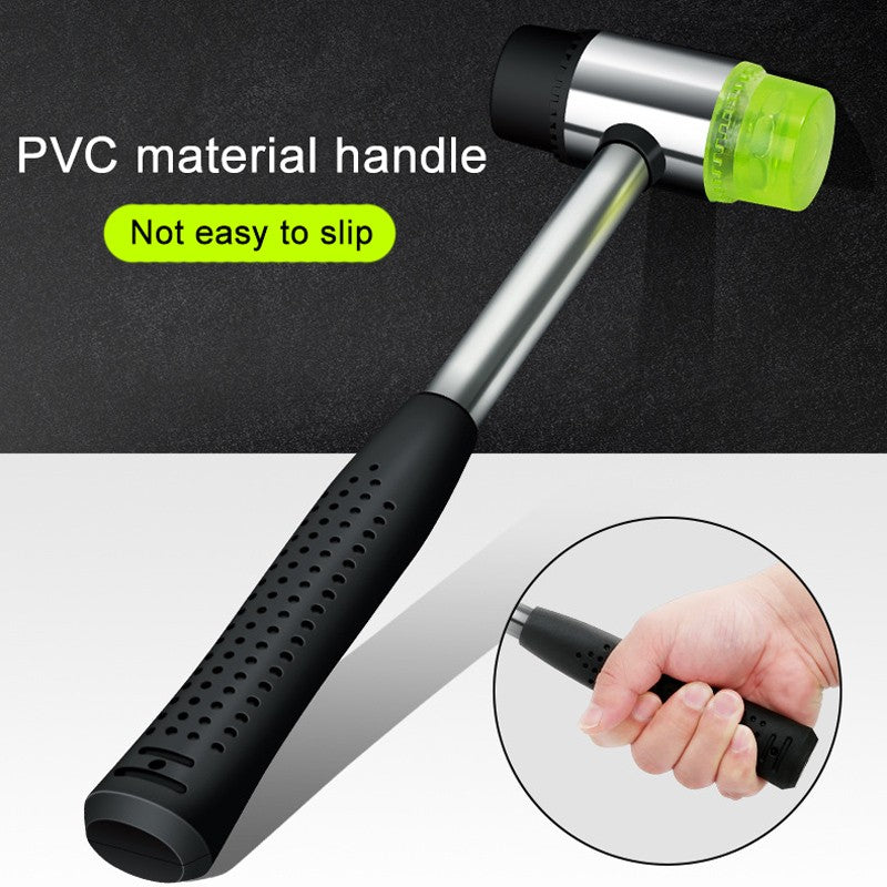 25mm 30mm 40mm Rubber Hammer Double Faced Work Glazing Window Nylon Hammer with Round Head and Non-slip Handle DIY Hand Tool