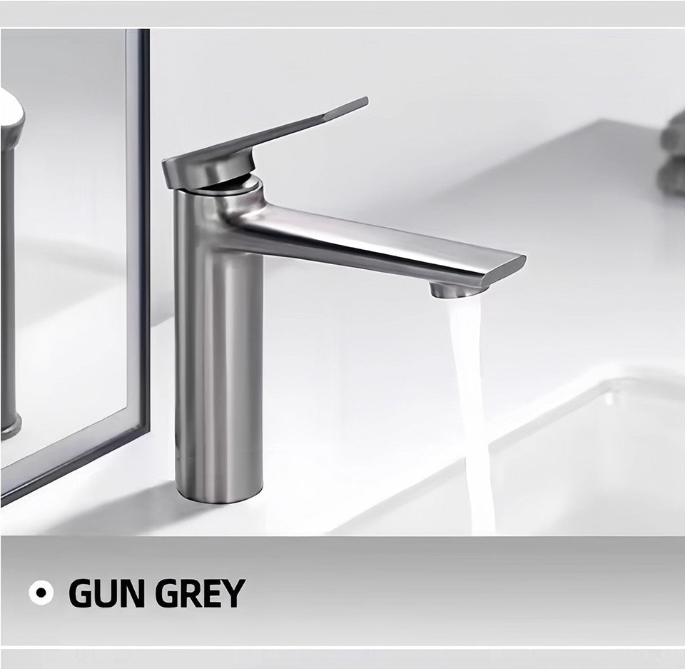 VGX Bathroom Faucets Luxury Gold Basin Mixer Sink Faucet Gourmet Washbasin Tapware Hot Cold Water Tap Brass Chrome Black Grey