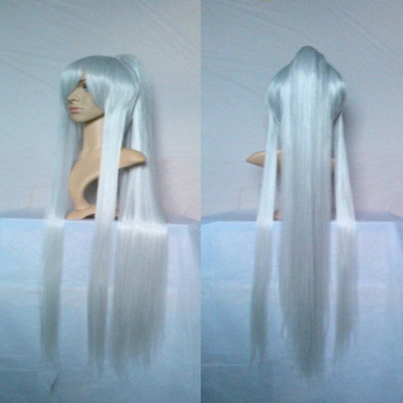 HAIRJOY Synthetic Hair Cosplay Wigs Long Ponytail Black Purple Red Grey Wig High Temperature Fiber