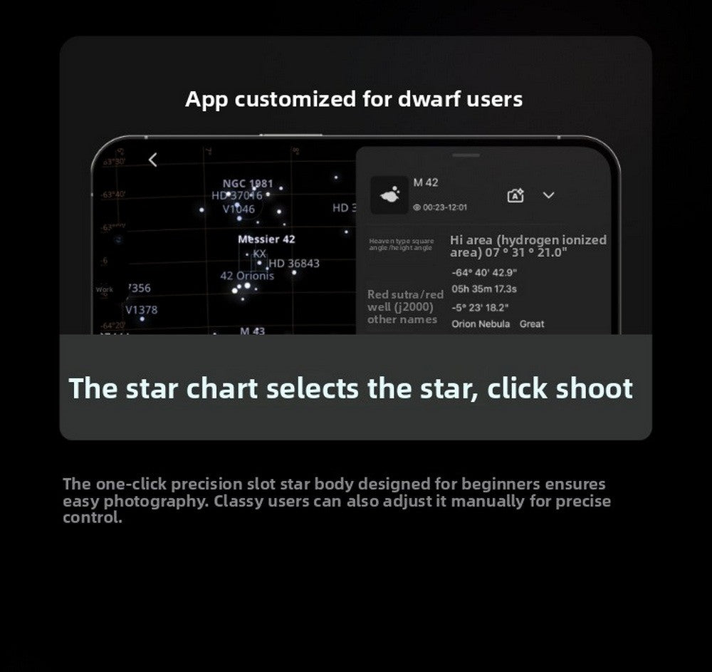 DWARFLAB DWARF 3 Smart Astronomical Telescope, Professional, High Magnification, High Definition, Stargazing, Photography