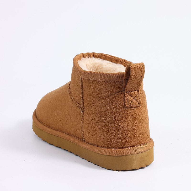 Smile PoP New Winter Cotton Women Boots Warm Suede Women Shoes Casual Plush Mini Cotton Snow Boots Nonslip Furry Ankle Shoes
