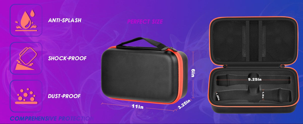 Wireless Microphone Case for JBL Wireless Two Microphone System Universal Handheld Dual Mic Travel Bag for Singing Karaoke