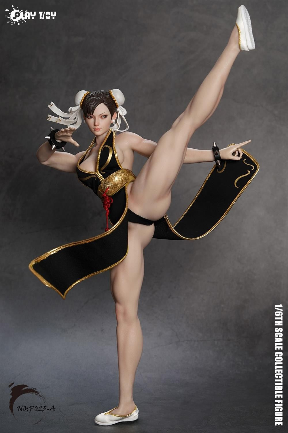 1/6 Scale Chun Li Action Figure P023 - Fighting Goddess with Movable Eyes 12'' Female Soldier Body Model Toy in Stock