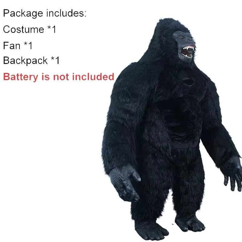 US stock Inflatable Polar Bear Costume Mascot for Advertising Christmas Halloween Adult Fursuit Panda Gorilla Carnival Suit