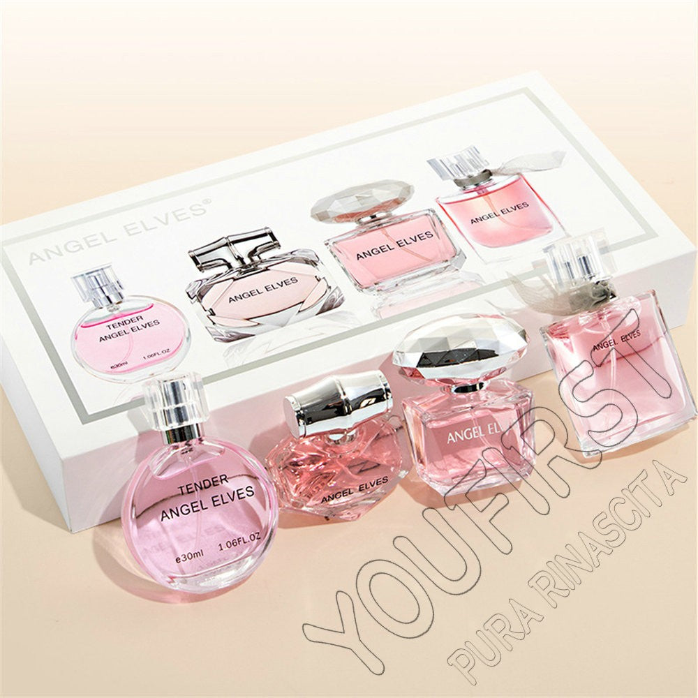 Gift Box 4Pcs Set Perfume Women 120ml Club De Nuit Perfumes De Mujer Lasting Fragrance Parfum Femme Floral Fruity Scent Spray