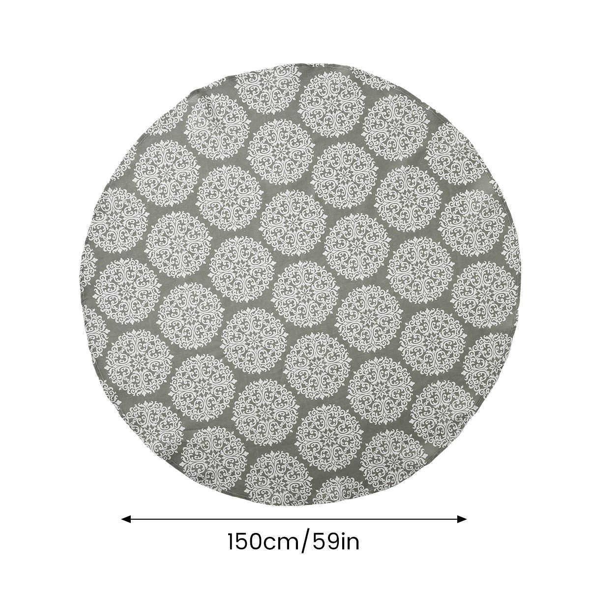 Round Tablecloth 120/150cm Washable Table Cloth Decorative Table Cover Indoor Holiday Home Christmas Party Picnic Dining Room