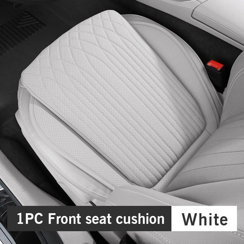 For Tesla Car Cushion Nappa Leather Breathable Non-slip Car Seat High Rebound Pad Seat Cushion Four seasons Universal Auto Seat