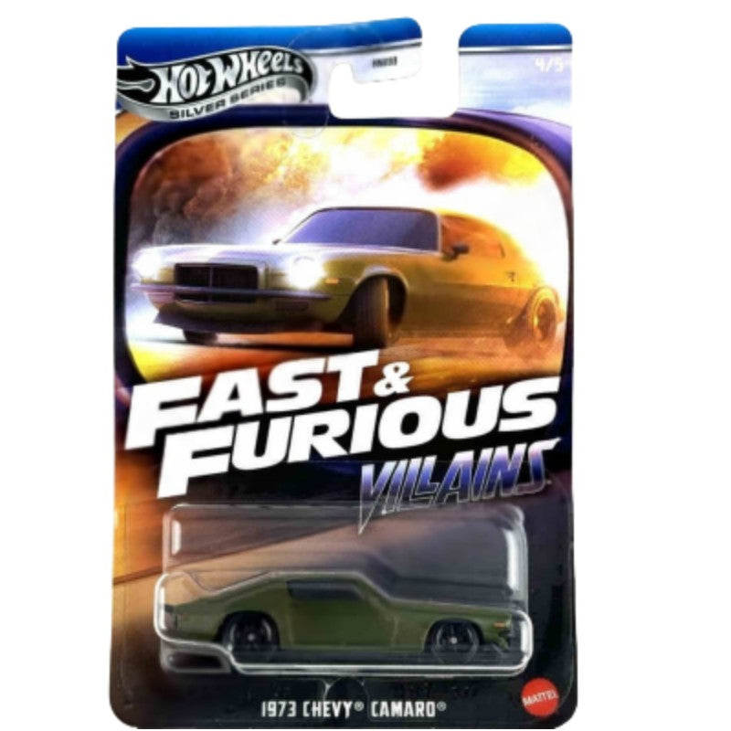 Hot Original Hot Wheels Silver Car Fast & Furious Villains Themed Asst Mix 2 HNR88 J 1/64 Diecast Vehicle Models Cars Toys Boys