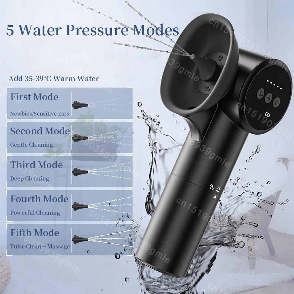 Electric Ear Wax Removal Tool Ear Dryer 2 In 1 Smart Ear Cleaner Painless Ears Cleaning Tools 5-Level Waterproof Massage Safe