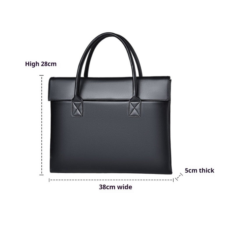 Large Capacity Laptop Bag - Stylish and durable briefcase with multiple compartments for daily essentials and laptop accessories