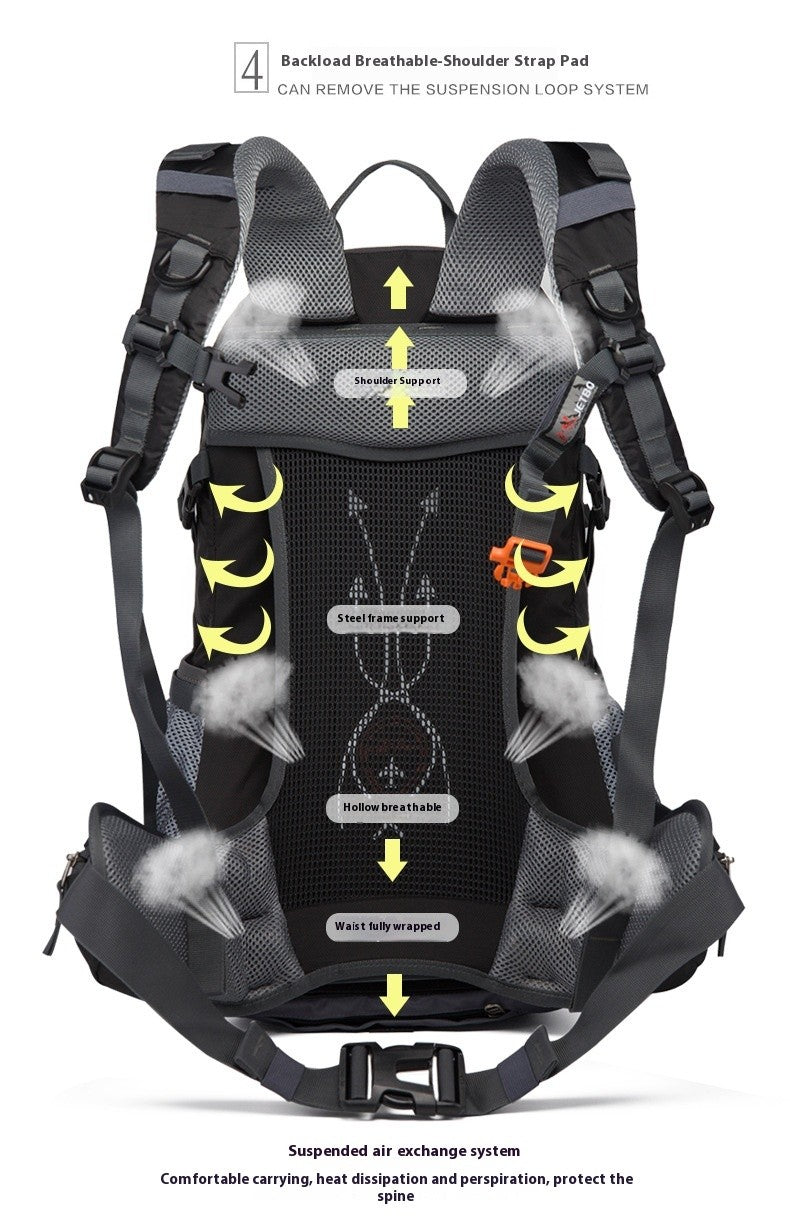 Hiking Backpacks Outdoor Waterproof Men and Women Mountaineering Travel Sports Backpack Large Capacity Camping Bag