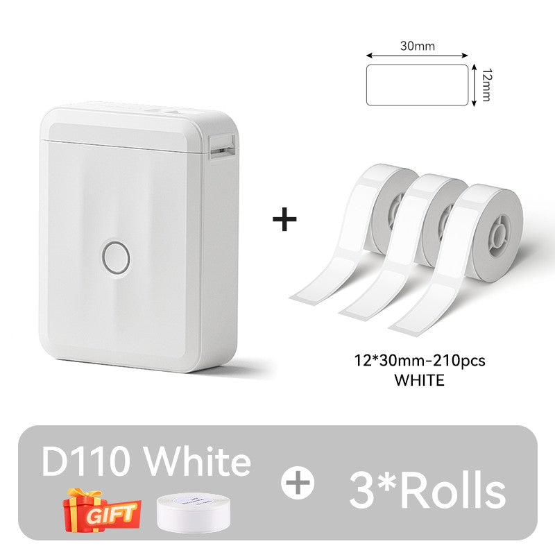 NIIMBOT D110 Upgraded Version Thermal Label Printer Mini Portable Smart Label Maker With Tape for Office Home Kitchen School