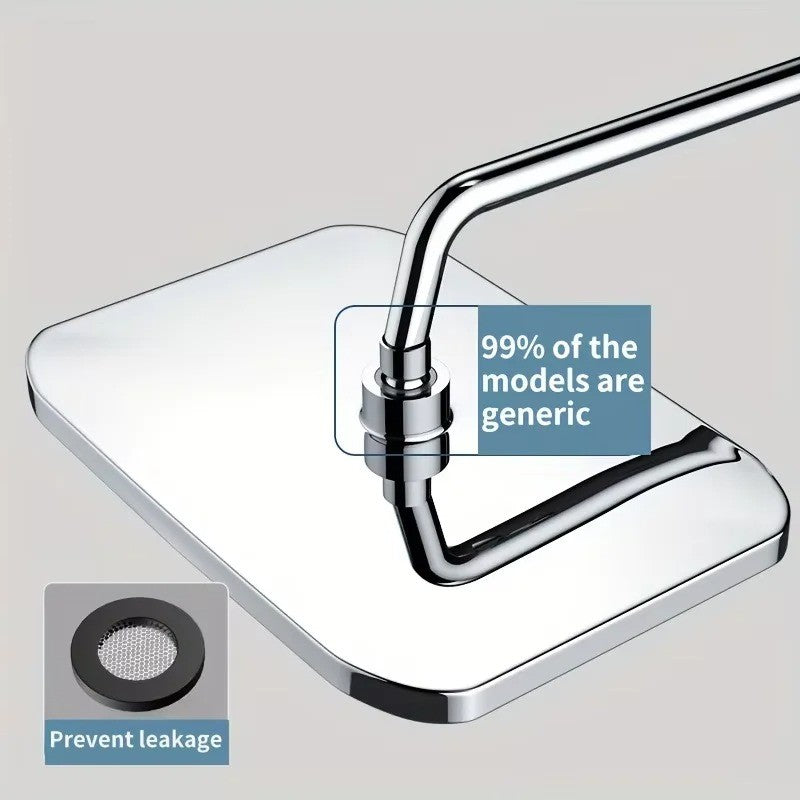 360 ° rotating water-saving shower head top spray pressurized shower head new 14 inch high-pressure shower head high flow