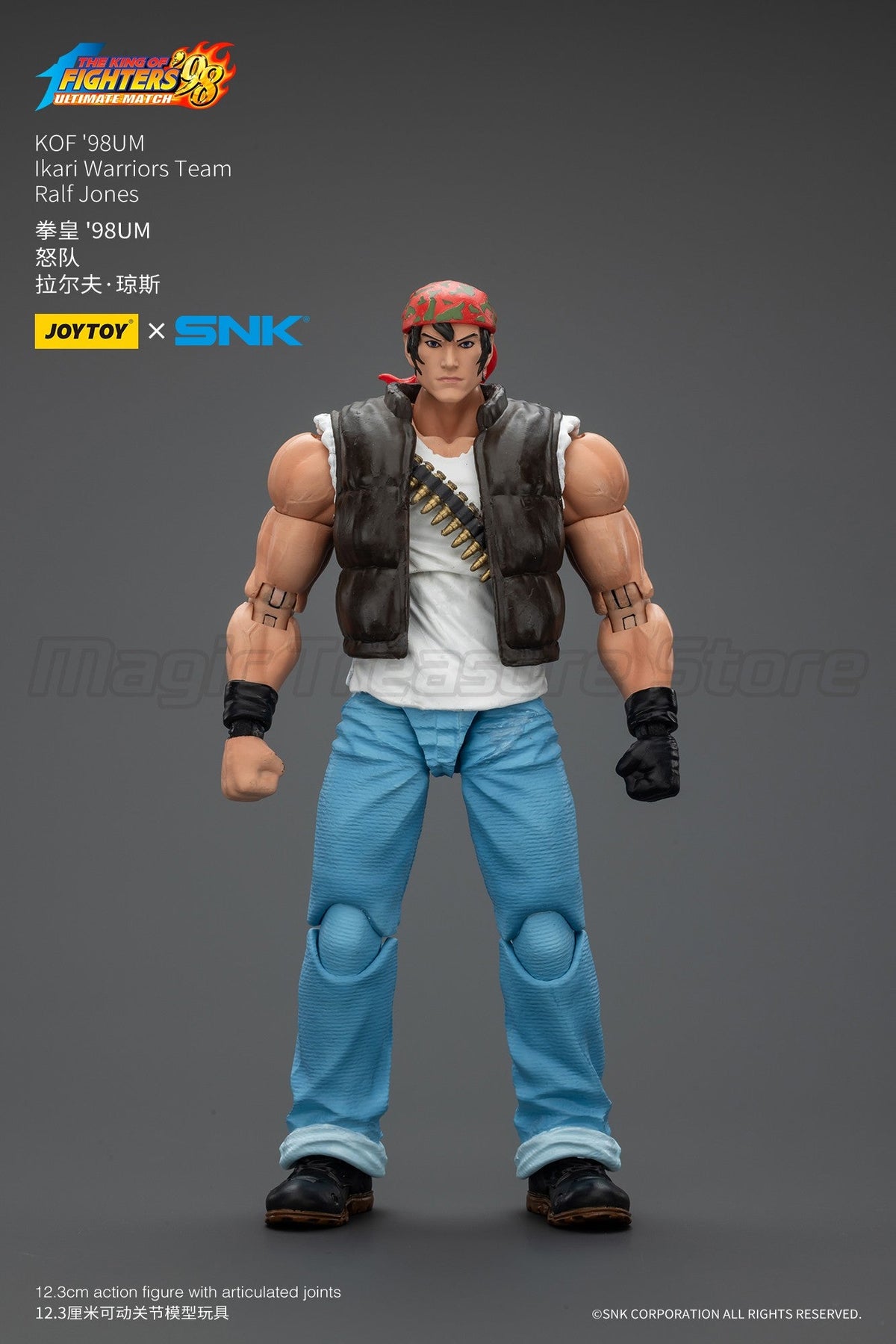 ?MT?JOYTOY 1/18 Action Figure SNK KOF'98UM Ikari Warriors Team Ralf Jones Clark Still Leona Heidern Toy Model Gift